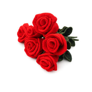 Gehaakte rozen 7 stuks